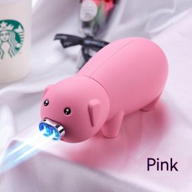 Flame Creative Lighter Creative Ornaments Wholesale (Option: Pink-Single Machine)